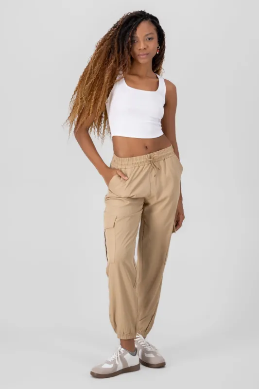 Pantalón Cargo Monocolor Bolsas sold by Shasa