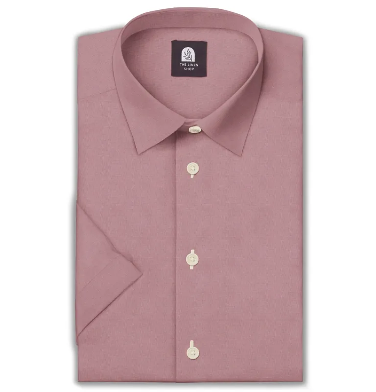 Cotton Linen - Short Sleeve - Dusty Pink sold by Airthreads