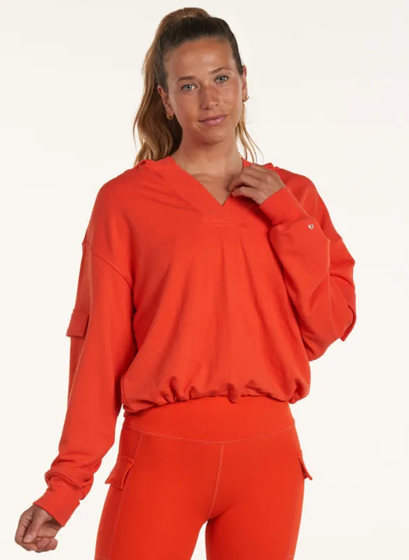 Comforted Cargo Hoodie sold by Thrive Societe