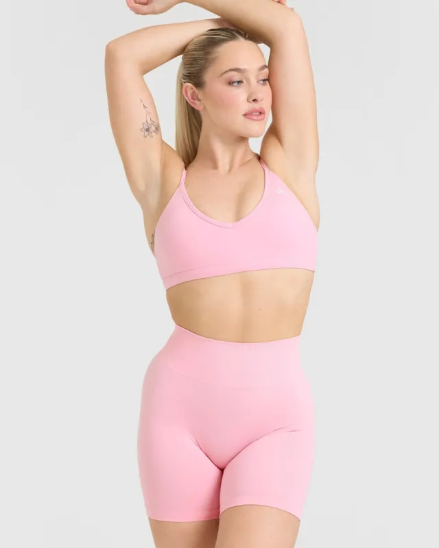 Timeless Strappy Bralette | Petal Pink sold by Oner Active