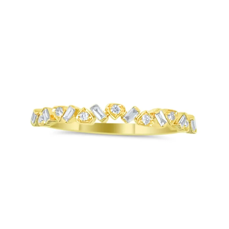 Yellow Gold Mini Diamond Ring sold by Meira T