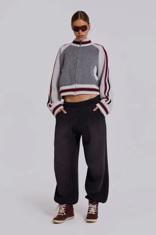 Black Cuffed Baggy Monster Joggers sold by Jaded London