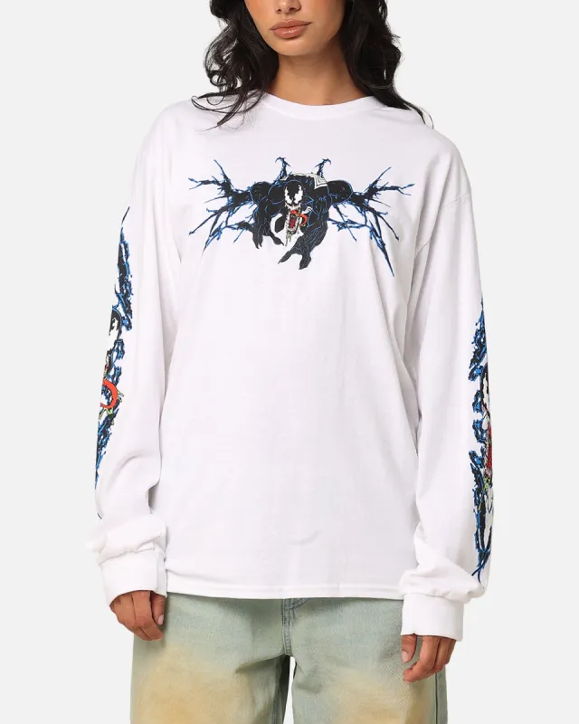 Goat Crew Marvel Spider-Man Y2K Venom Long Sleeve T-Shirt White sold by Culture Kings
