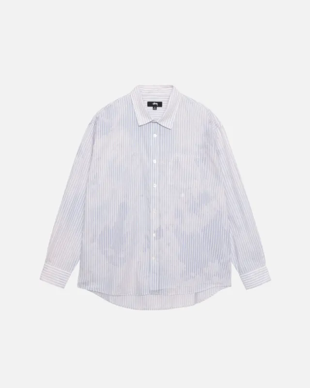 CLASSIC LS SHIRT BLEACHED POPLIN sold by Stussy