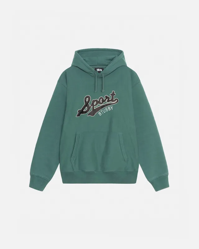 SATIN PATCH OVERSIZED HOODIE sold by Stussy
