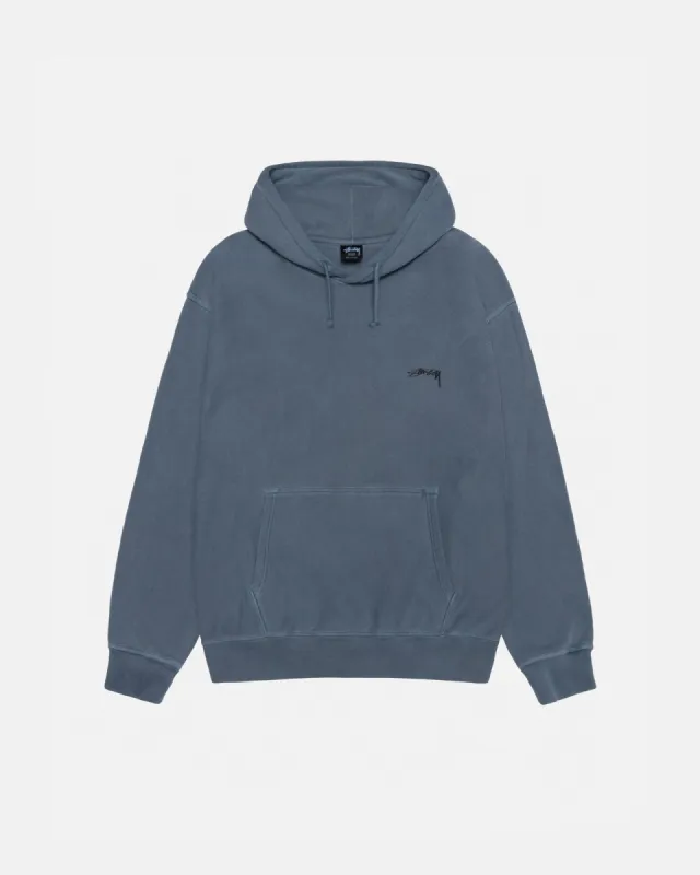 SMOOTH STOCK HOODIE PIGMENT DYED sold by Stussy