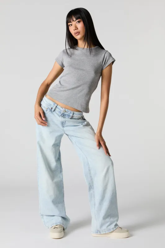 Light Wash Low Rise Skater Jean sold by Urban Planet