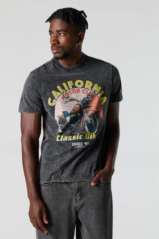Cali Motor Club Graphic Washed T-Shirt sold by Urban Planet