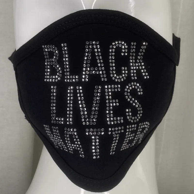 Fashion Mask Black Lives Matter (Rhinestones) In Stock sold by Boughie Curves