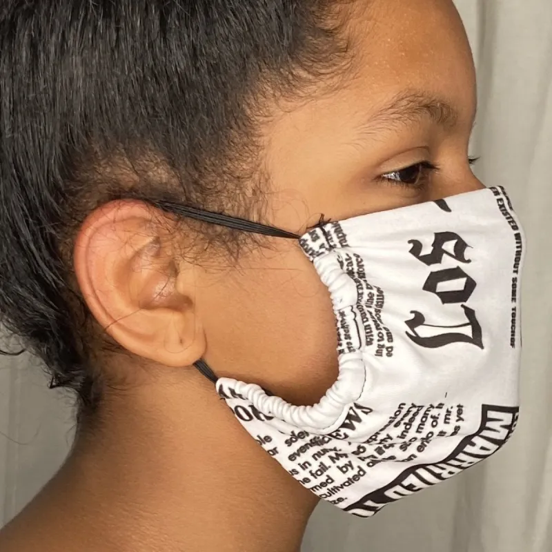 Fashion Mask (Newspaper) In Stock sold by Boughie Curves