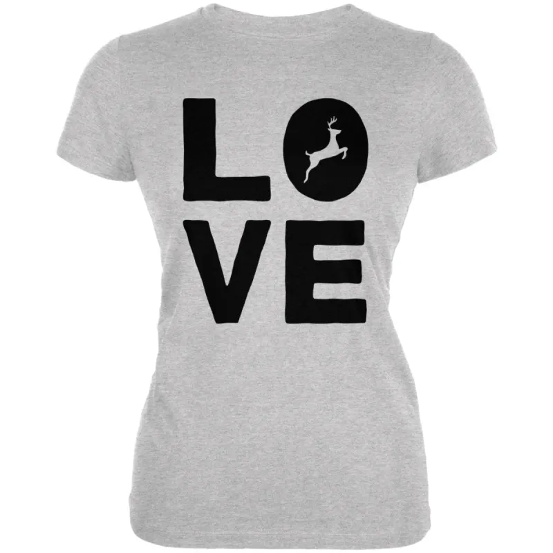 Autumn Deer Love Juniors Soft T Shirt sold by Old Glory