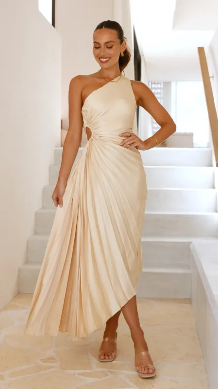 Olivia Maxi Dress - Lemon sold by Billy J