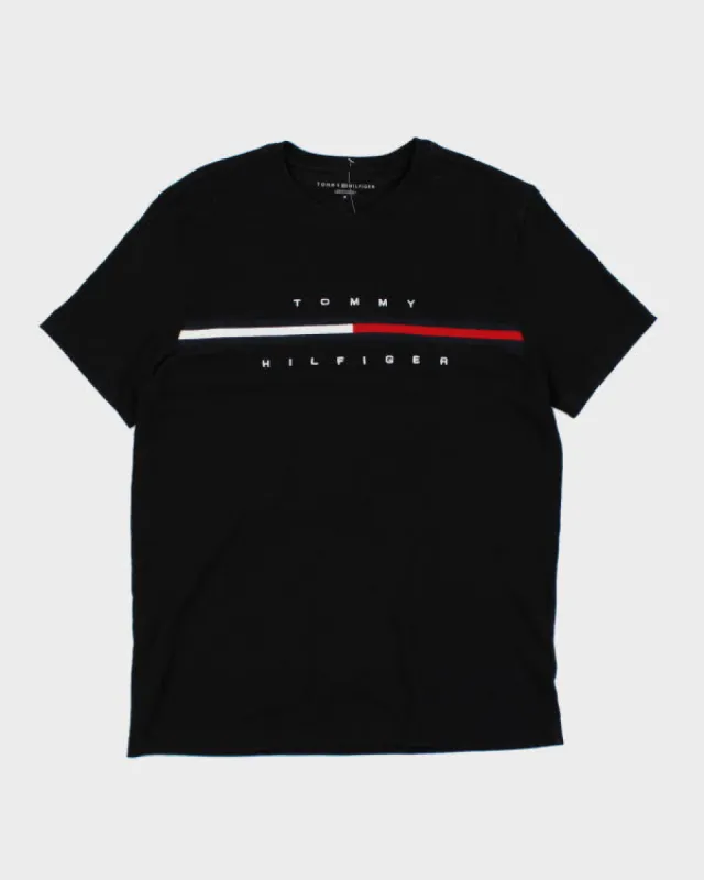 Tommy Hilfiger Black T-shirt - L sold by Rokit