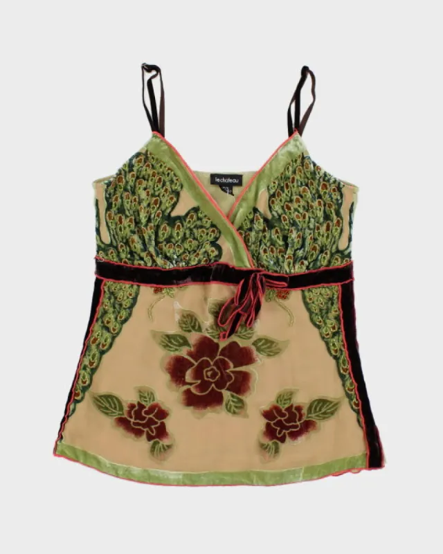 Y2k 00s Le Chateau Beaded Cami - S sold by Rokit