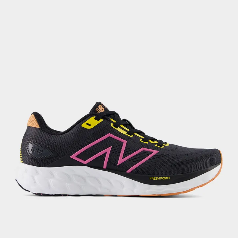 New Balance Womens W680CM8 Performance Running Black/pink _