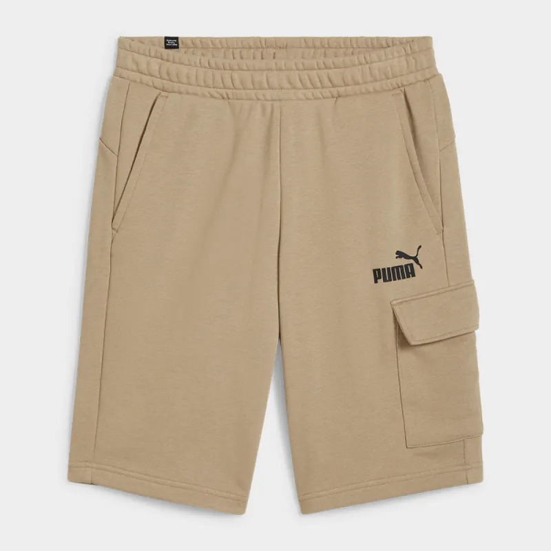 Puma Mens Essentials Cargo Shorts Beige _ 182006 _ Beige sold by Tekkie Town