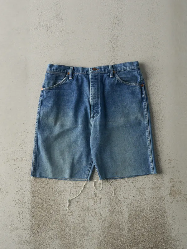Vintage 80s Mid Wash Wrangler Cut Off Jean Shorts (33x8.5) sold by Rebalance Vintage