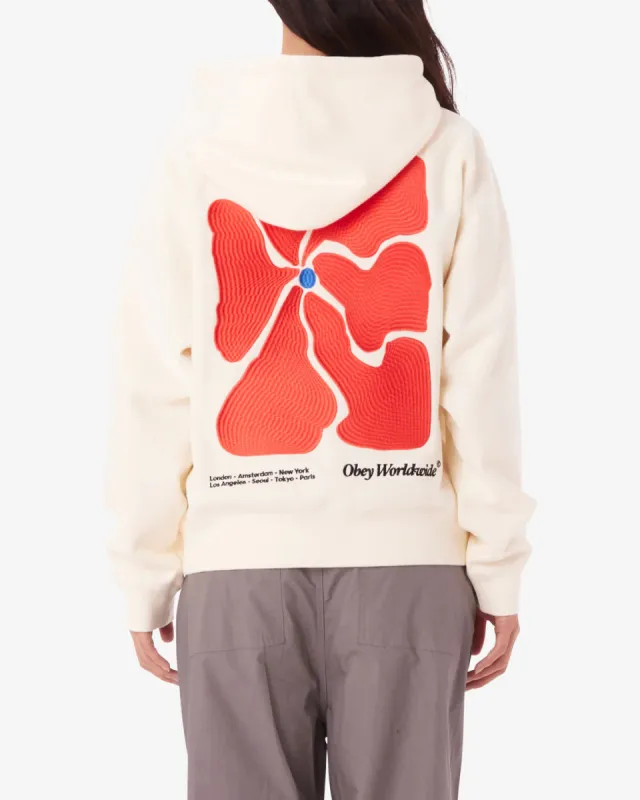 Obey FLORA ZIP HOOD - UNBLEACHED sold by Sun Diego Boardshops
