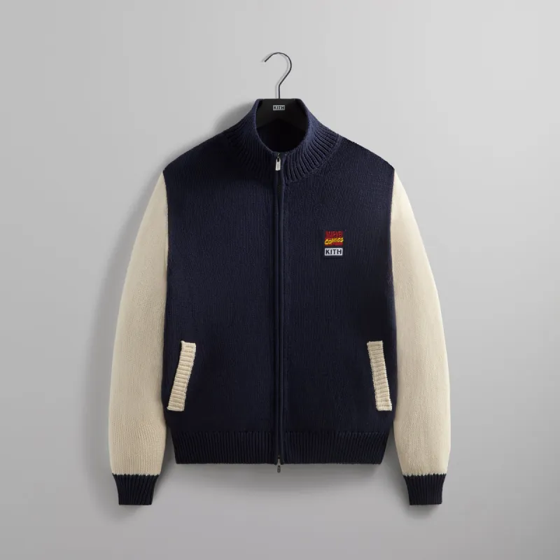 Marvel | Kith Comics Wyona Full Zip Sweater - Nocturnal sold by Kith