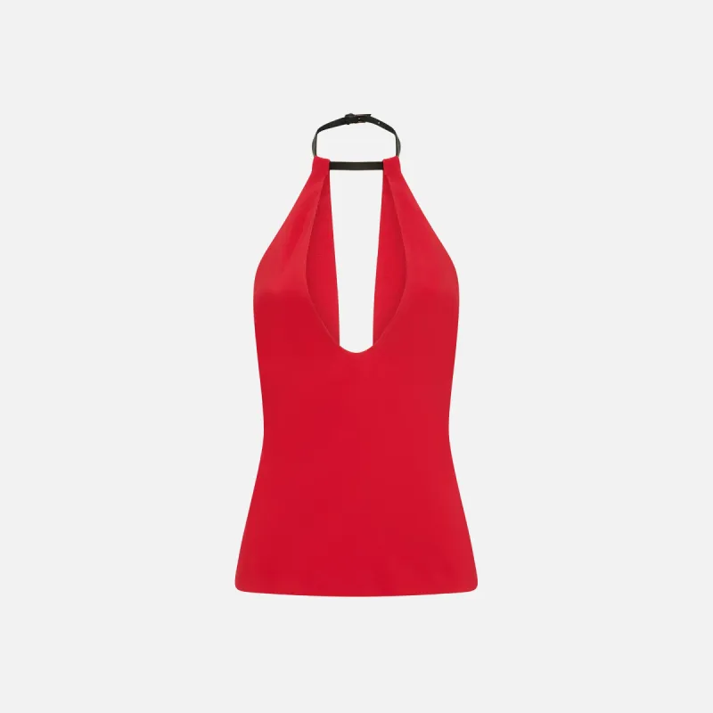 The Attico Top - Vibrant Red sold by Kith
