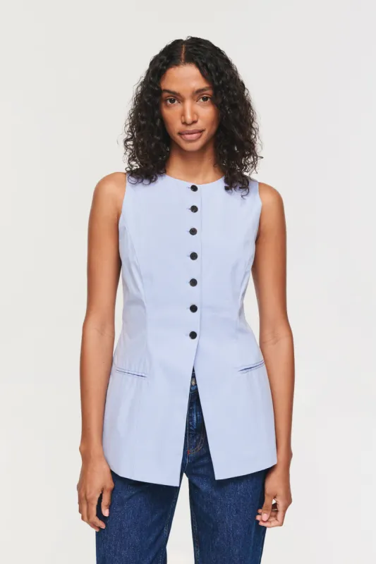 LEO POPLIN WAISTCOAT sold by Aligne
