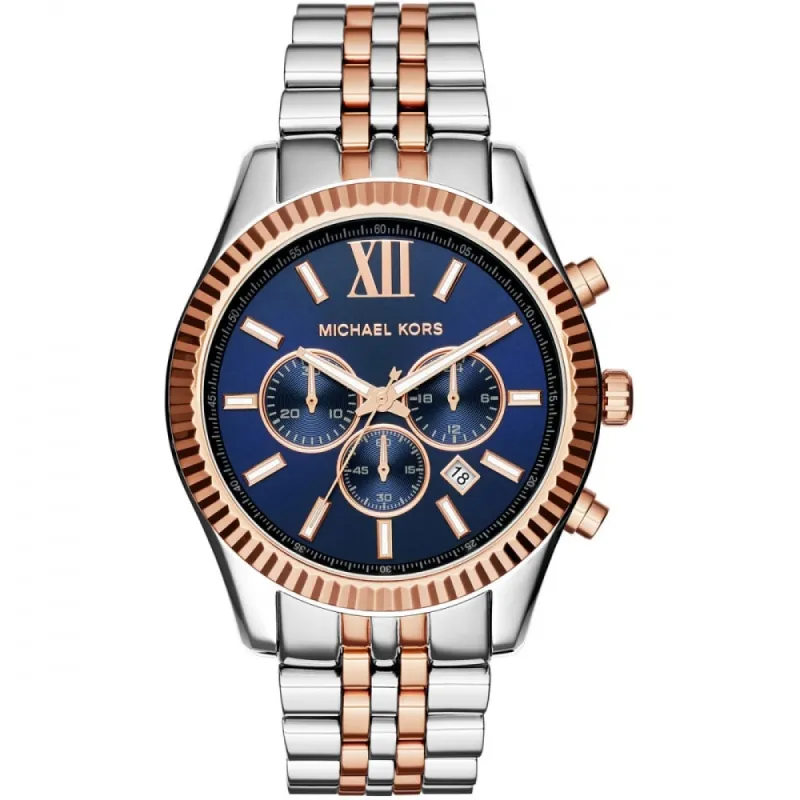 Michael Kors MK8412 Lexington Two Tone Blue sold by Watch & Watch
