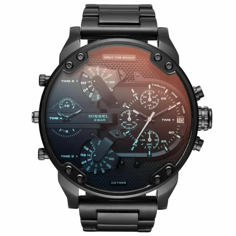 Diesel DZ7395 Mr Daddy 2.0 Black Stainless Steel Men's Watch sold by Watch & Watch