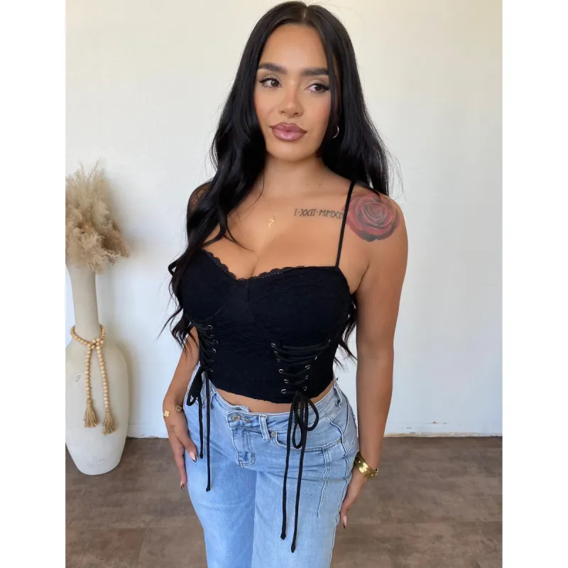Veronica corset top (Black) sold by OOTDFash