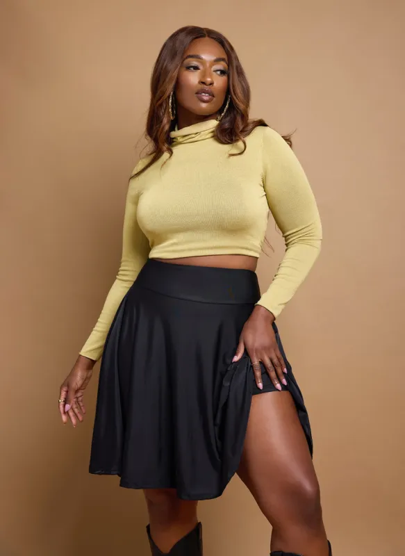 Lynn Lycra Tennis Mini Skirt - Black sold by Rebdolls