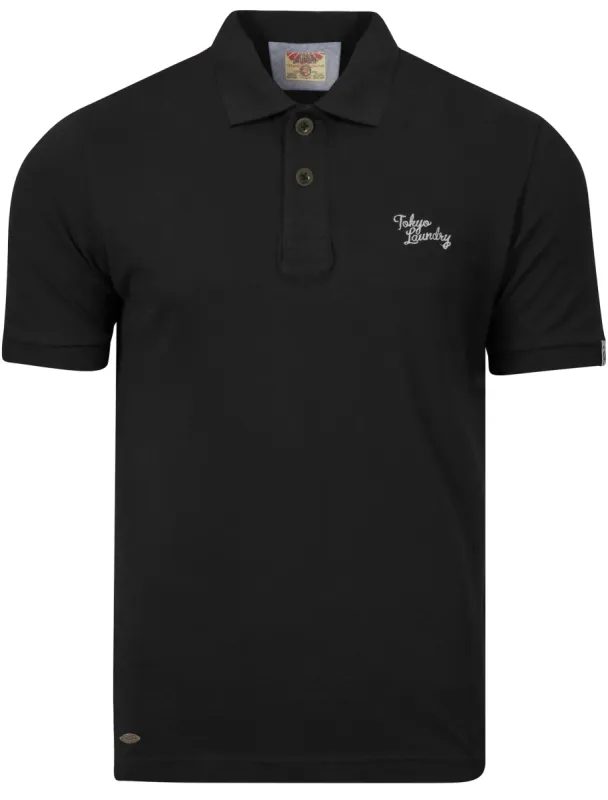 Mens Classic Polo Shirt in Black - Tokyo Laundry sold by Tokyo Laundry
