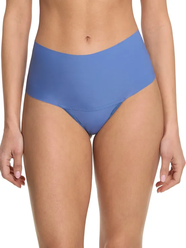 BreatheSoft® High Rise Thong Rainy Day Blue Sale sold by Hanky Panky