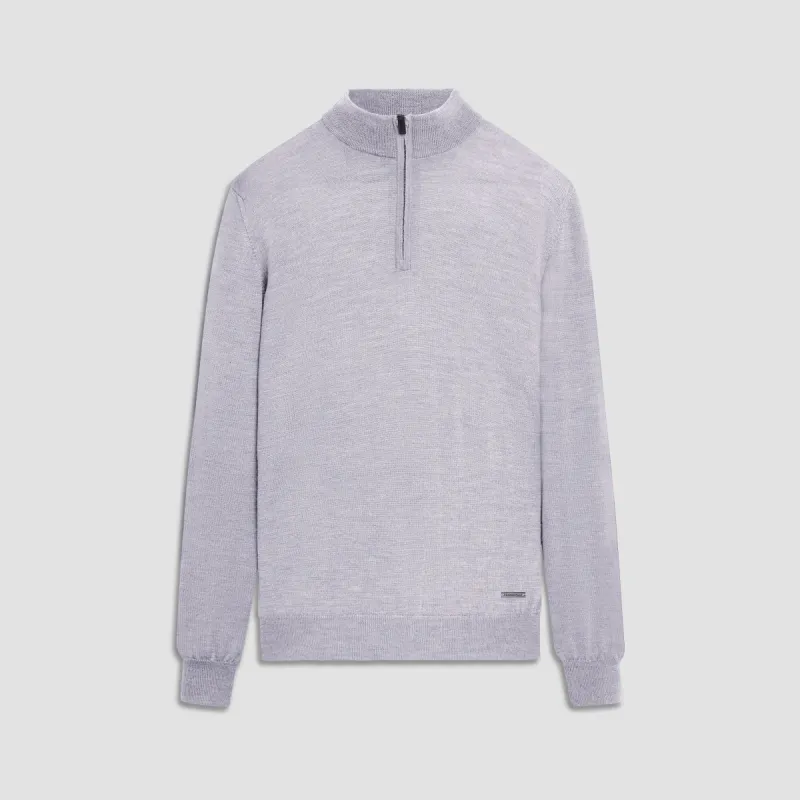 Spencer Quarter-Zip Super Merino Sweater sold by Bugatchi