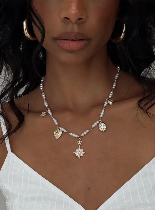 Divinity In Motion Necklace Gold sold by Princess Polly