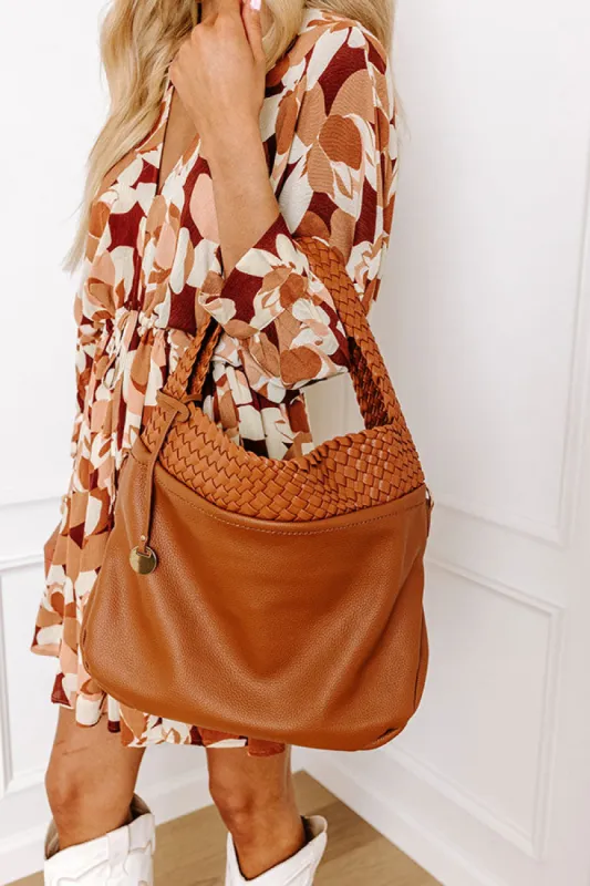 Luxe Lifestyle Faux Leather Tote In Brown sold by Impressions