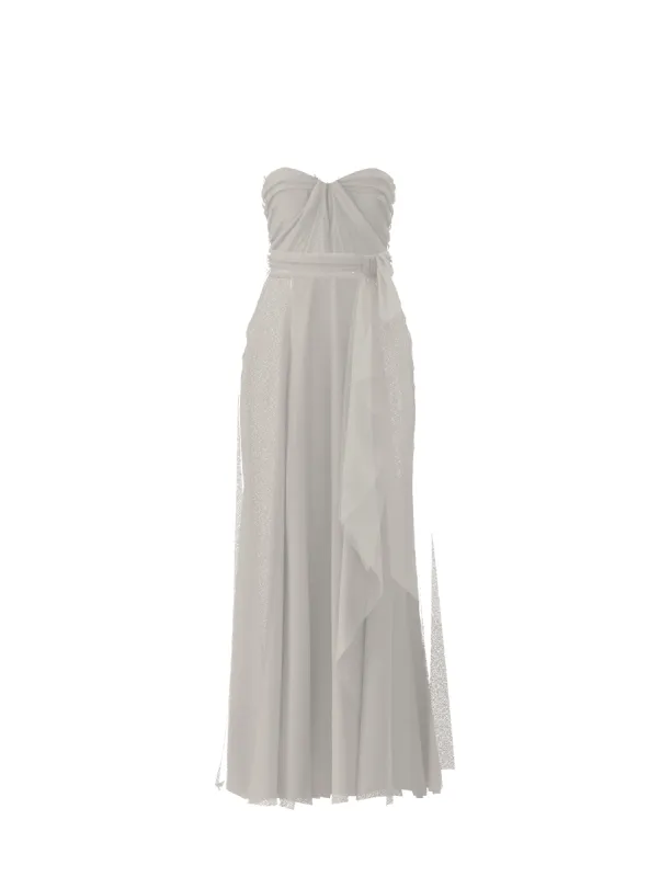 Bodice(Cerisa), Skirt(Jaycie),Belt(Sash), dove sold by Amsale