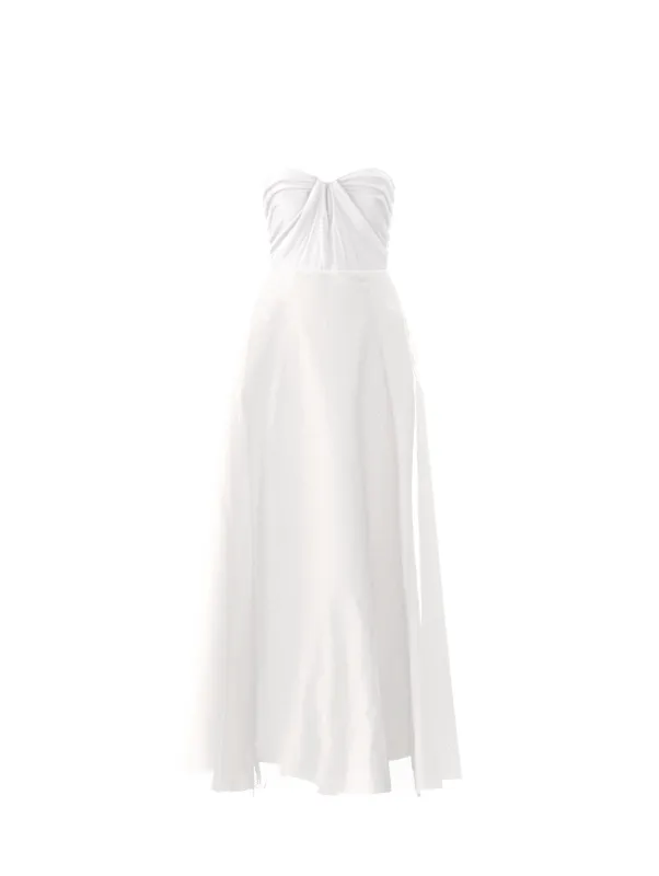 Bodice(Cerisa), Skirt(Cerisa), white sold by Amsale