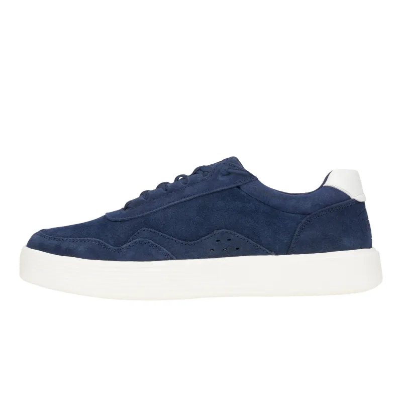 Hudson Suede Vintage Varsity - Navy/White sold by Hey Dude
