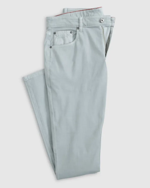 Carmel Sateen 5-Pocket Pants sold by Johnnie-O