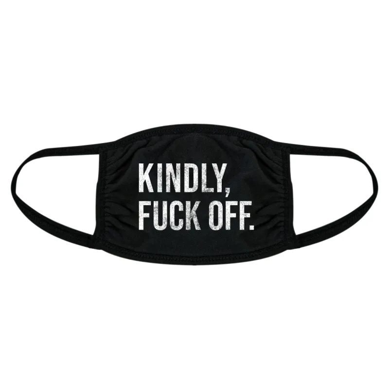 Kindly Fuck Off Face Mask Mask sold by Crazy Dog T-Shirts