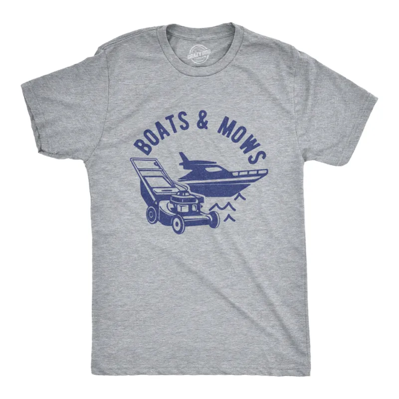 Boats And Mows Men's T Shirt sold by Crazy Dog T-Shirts