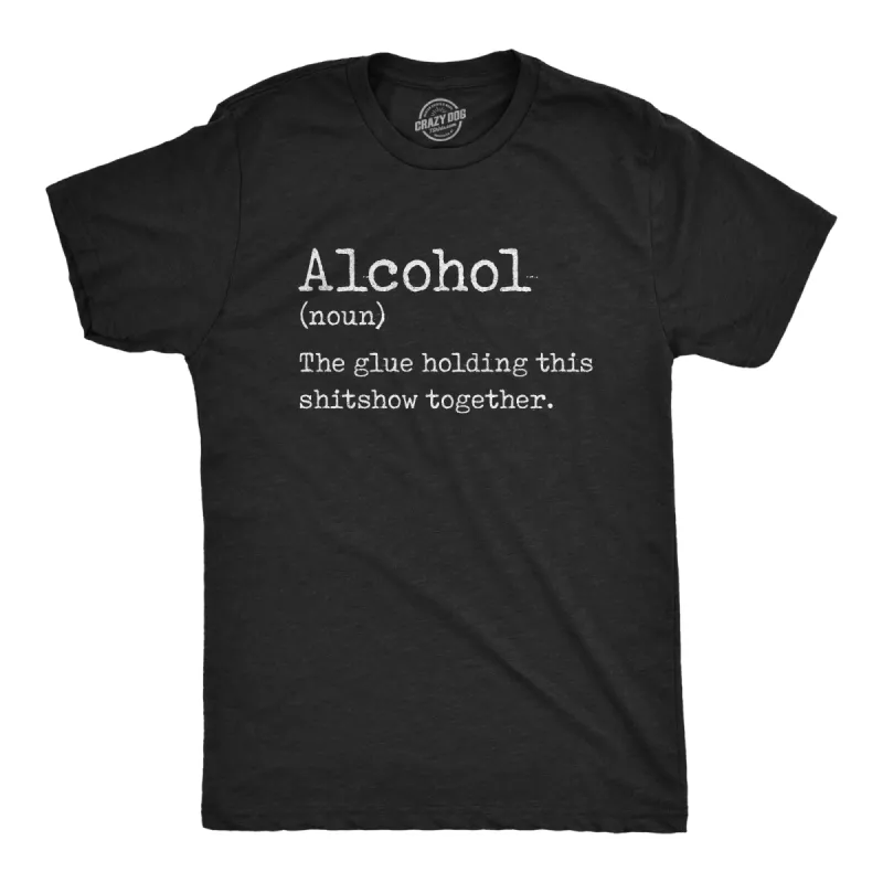 Alcohol Definition Men's T Shirt sold by Crazy Dog T-Shirts