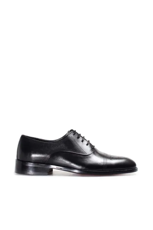 Black Oxford Leather Shoes-Wessi sold by Wessi