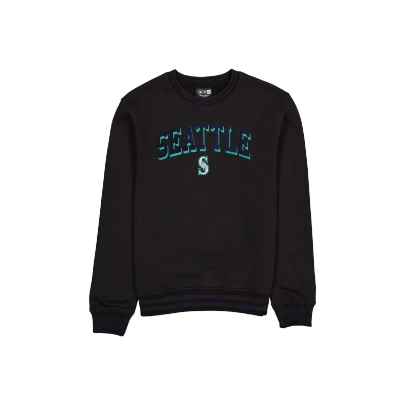 Seattle Mariners Sport Night Black Crewneck sold by New Era