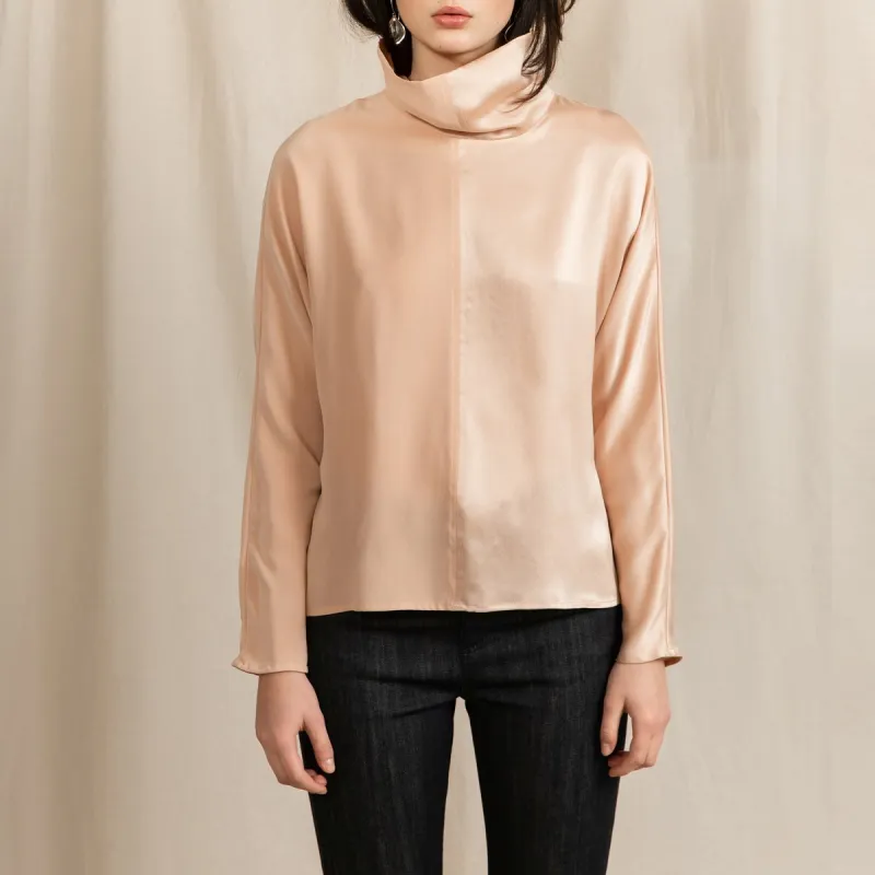 Revolution Cowl Neck Silk Blouse Pink sold by Ivalo.com