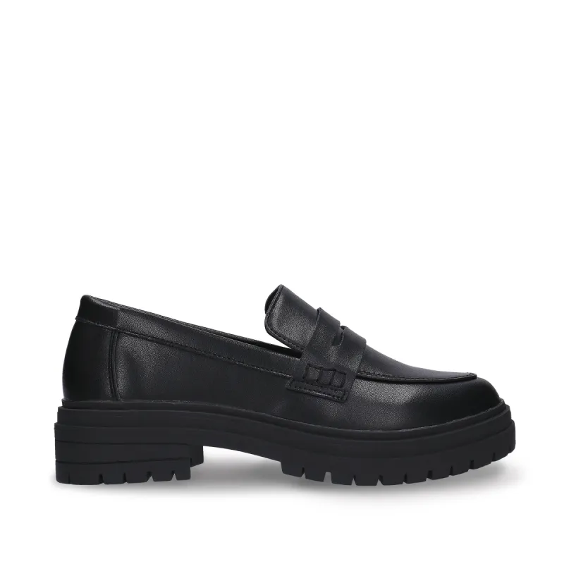 Fiore Black Vegan Loafer Chunky Sole sold by Ivalo.com