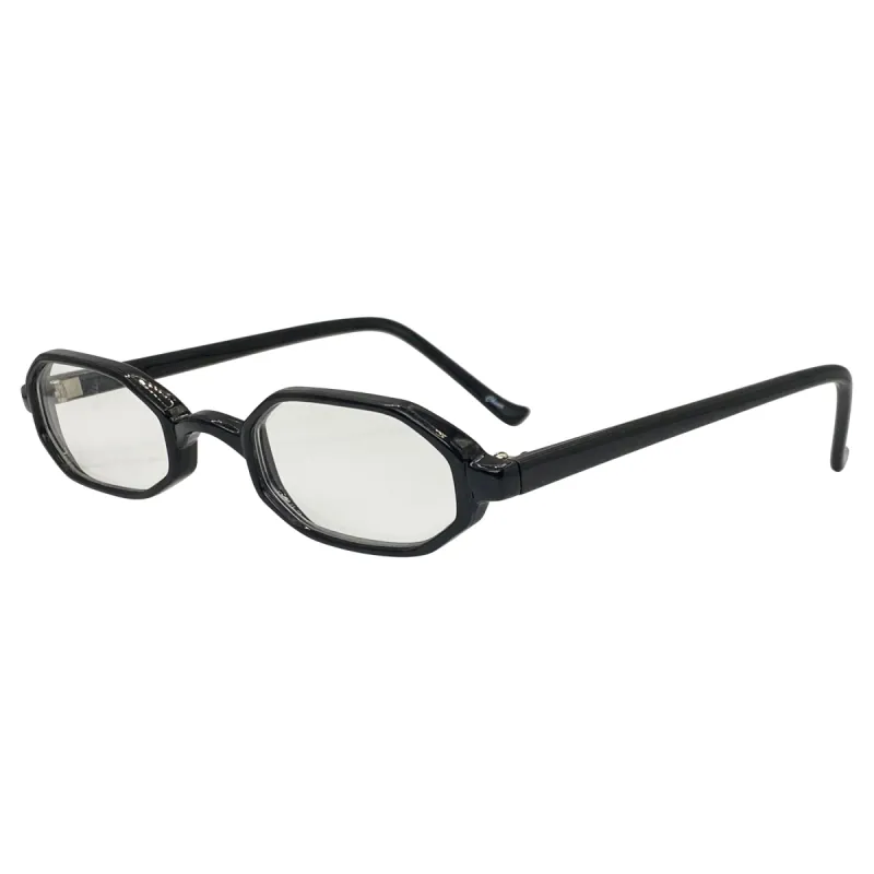 PINE Black Clear Small Bayonetta-Style 90s Glasses sold by Giant Vintage