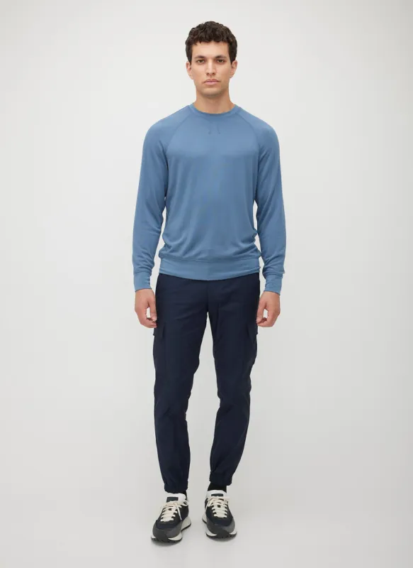Brushed Long Sleeve Crewneck Tee sold by Kit and Ace