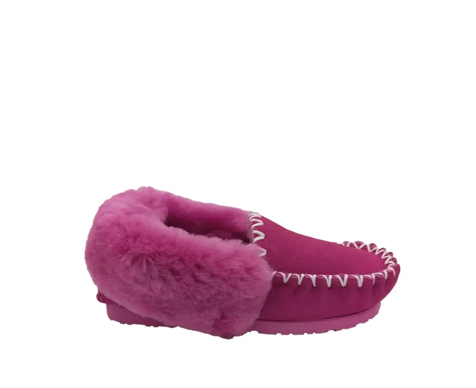 Aussie Gumboot Buster Moccies Pink sold by Bayside Shoe Warehouse