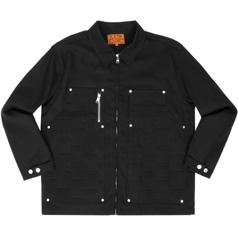 EMBOSSED LOGO WORK JACKET(BLACK) sold by FTP
