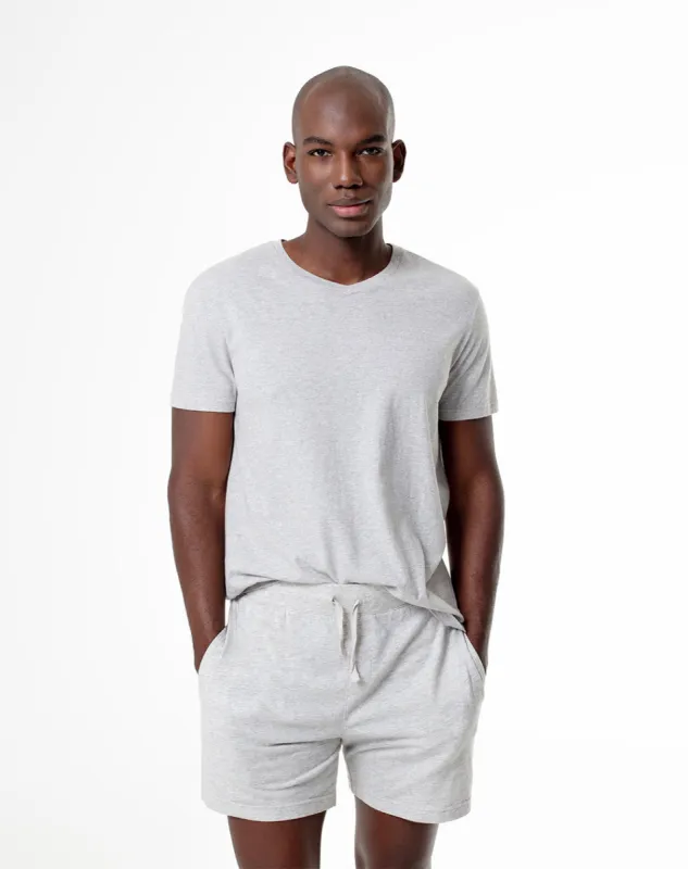 Bermuda regular fit gris jaspeada sold by Gef